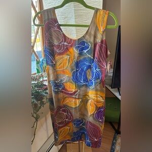 Vintage jams world floral pattern mini dress